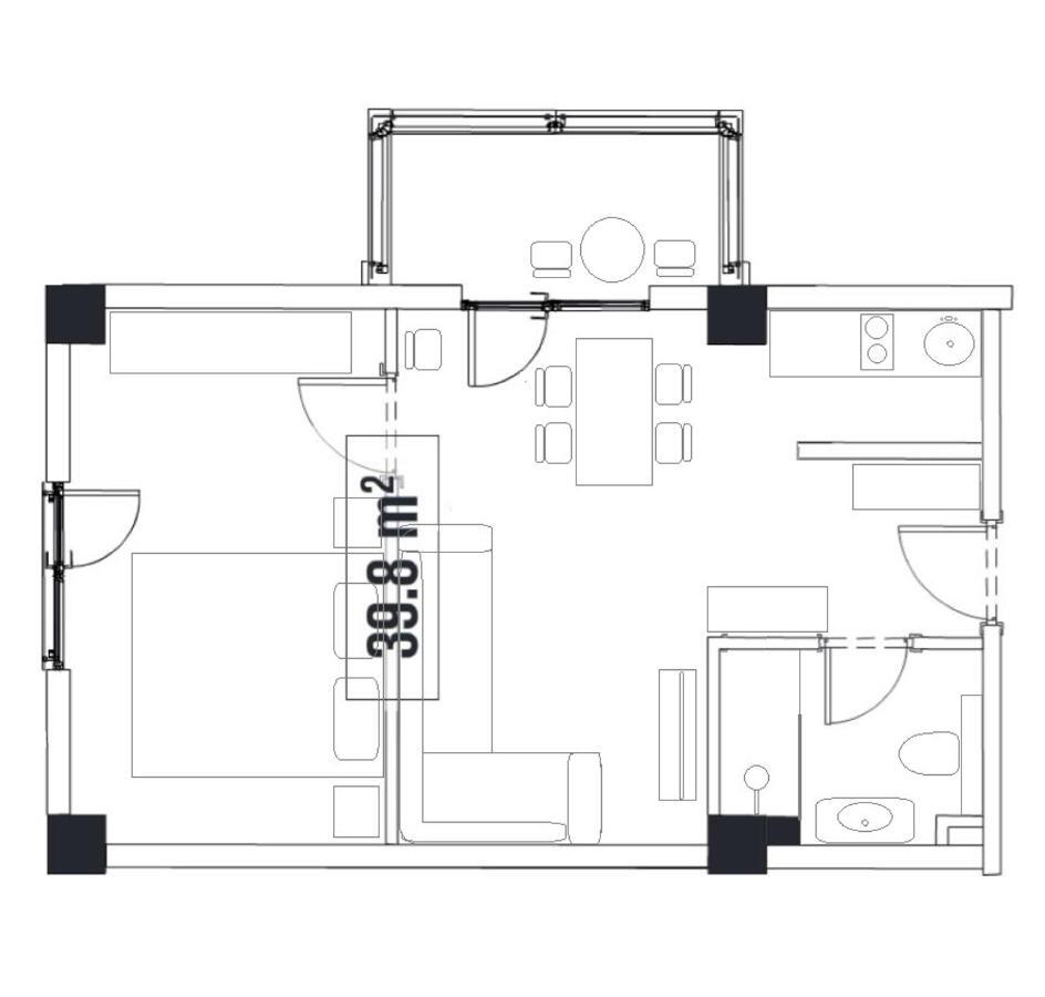 Mountain View 1Br Apartment 101 - Loft 1 Gudauri Exterior photo